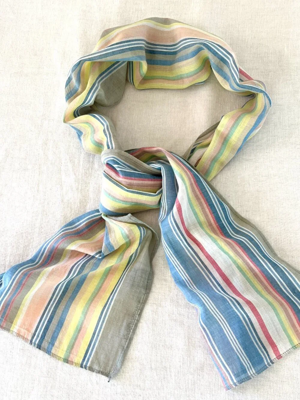 Biographie 100% Cotton Pastel Candy-Stripe Long 66